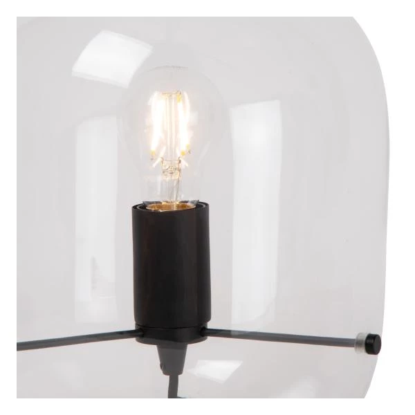 Lucide VITRO - Lampe de table - 1xE27 - Transparent - détail 2